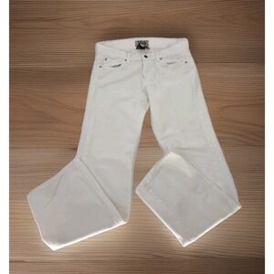 Lucky Brand Dungarees Womens 12/31 Easy Rider White Button Ups By Gene Montesano